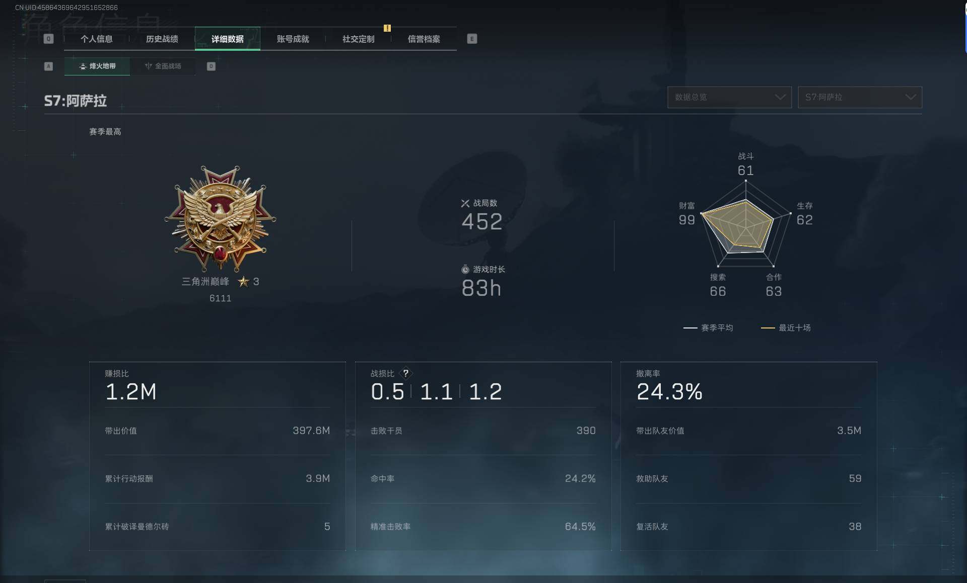 SJZQM46529三角洲行动账号详情图5