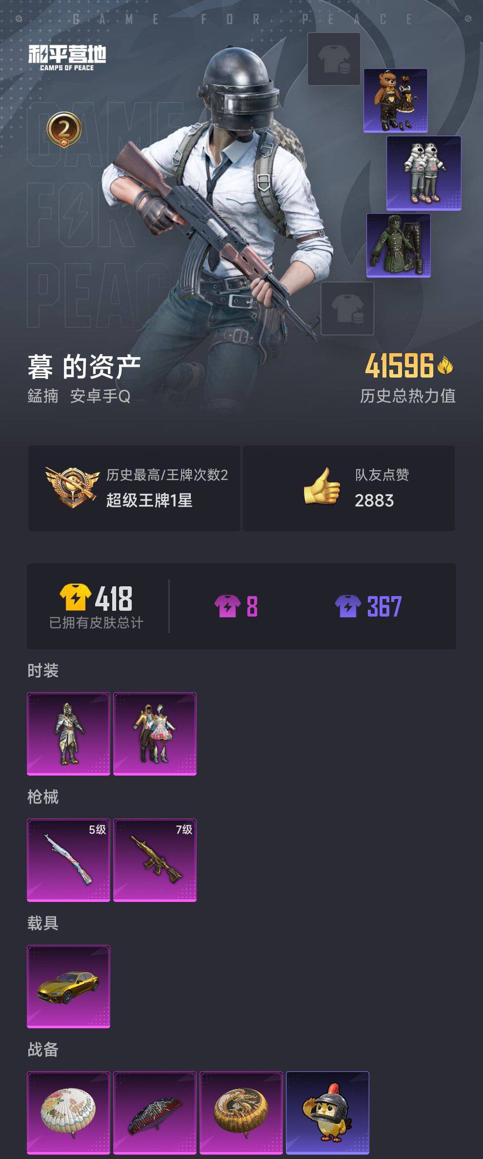 HPQM417902和平精英账号详情图6