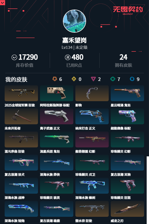 WWQLXY42756无畏契约账号详情图2