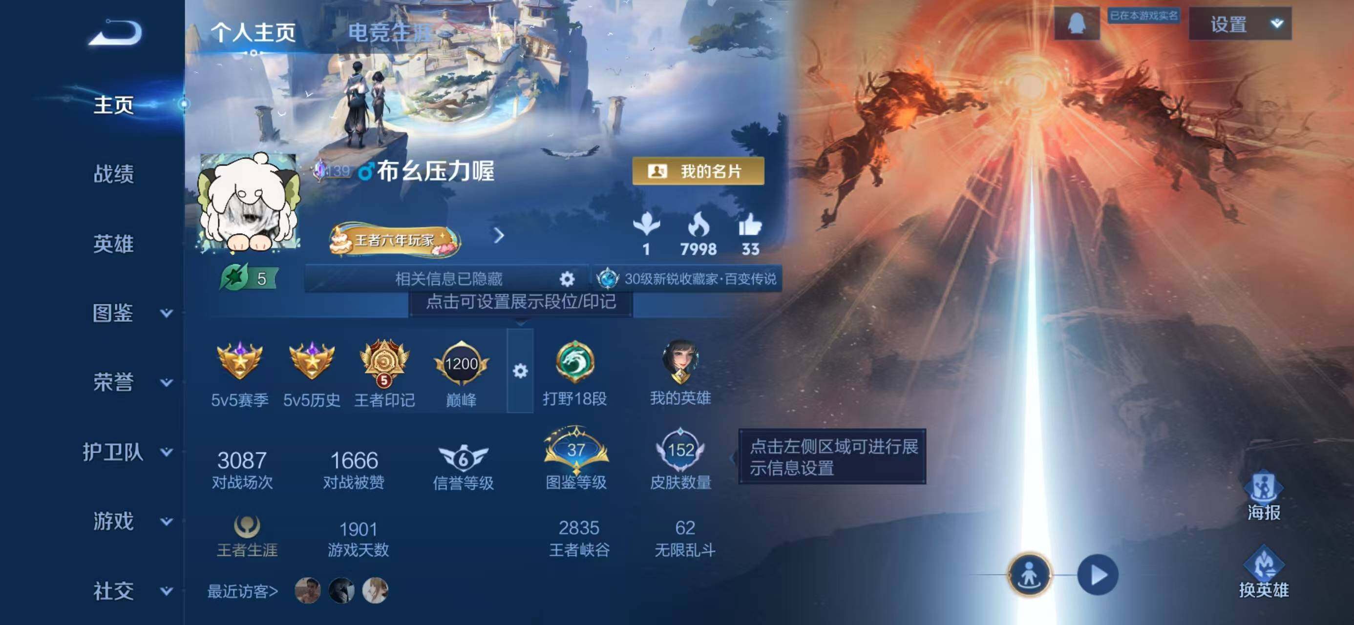 WZQM434088王者荣耀账号详情图6