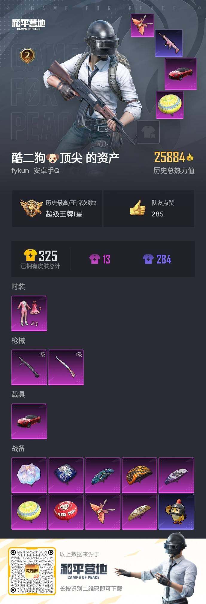 HPLE419424和平精英账号详情图14