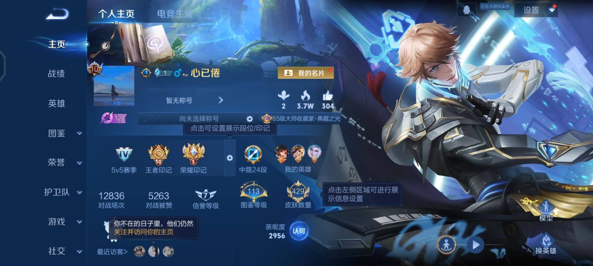 WZQM437212王者荣耀账号详情图3 WZQM437212王者荣耀账号详情图3