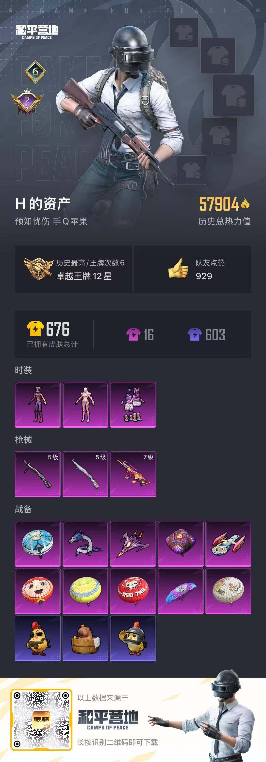 HPLX419419和平精英账号详情图5