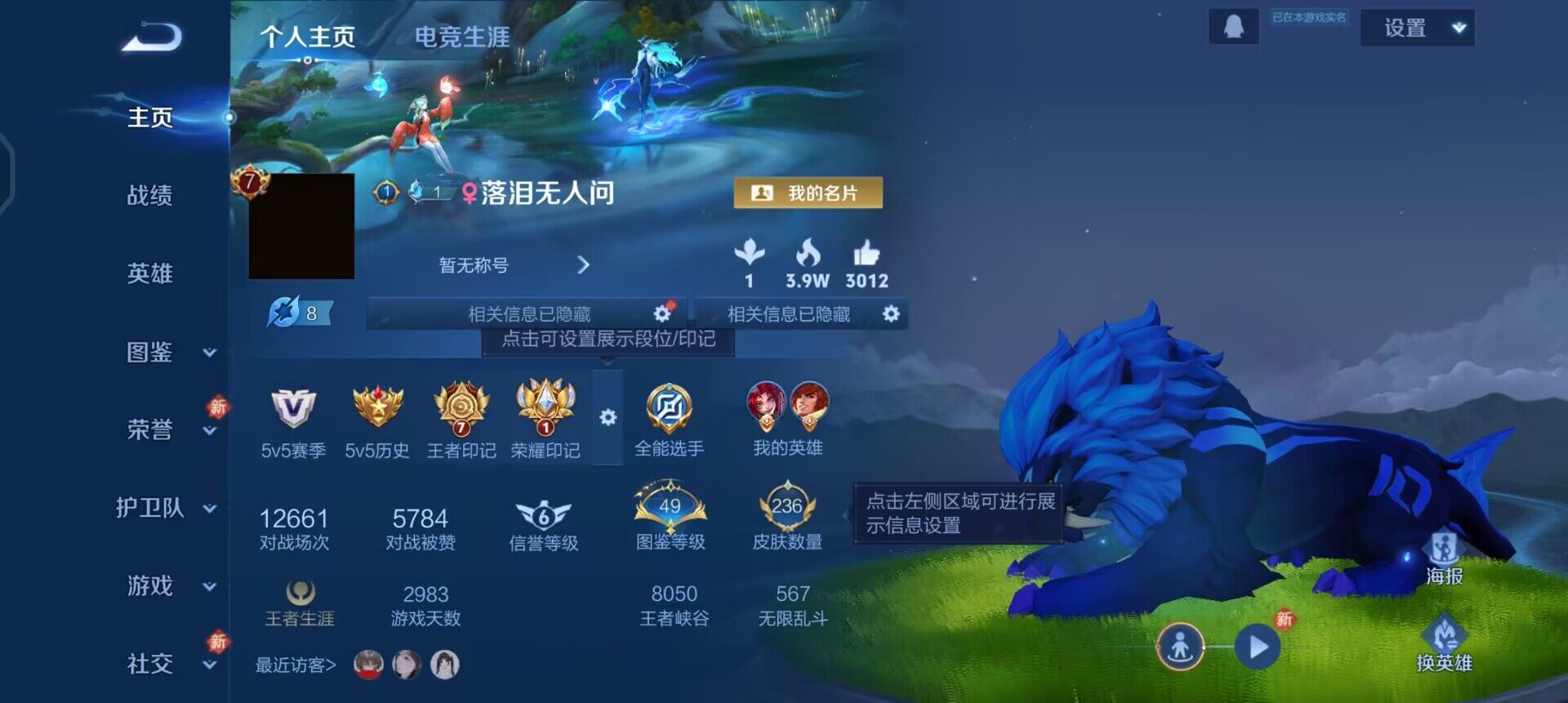 WZQM443873王者荣耀账号详情图3