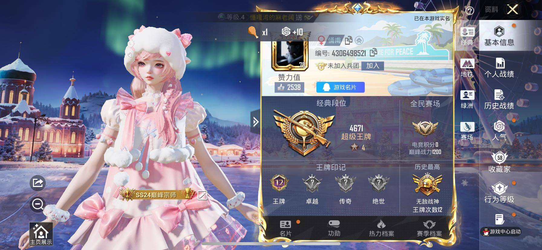 HPCMW457798和平精英账号详情图2