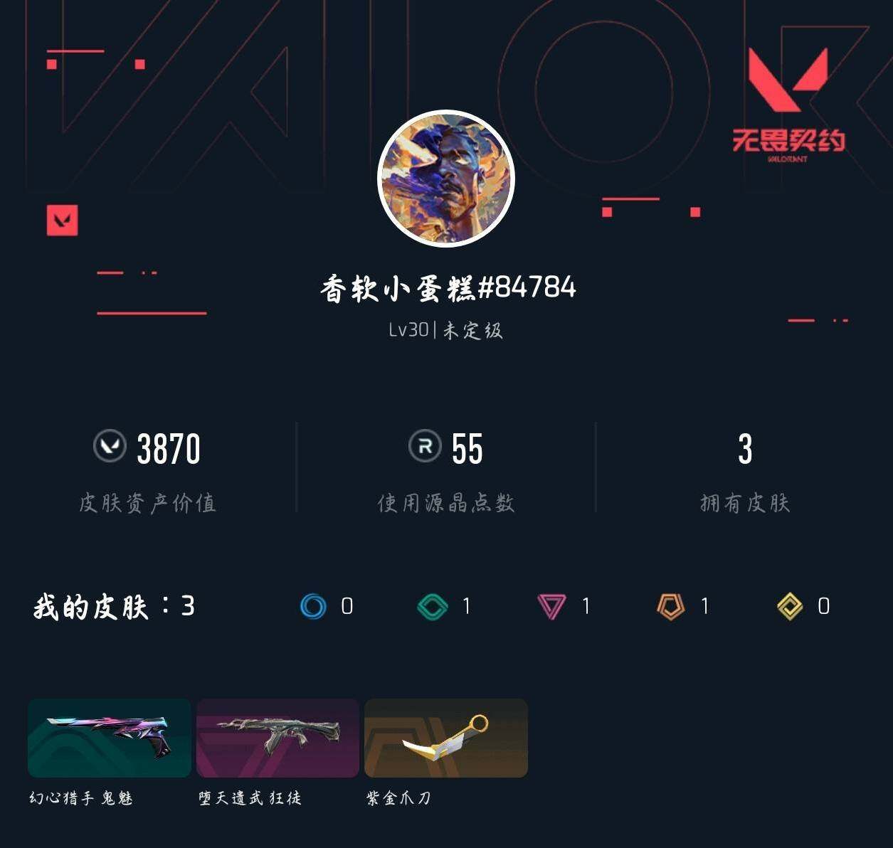 WWQXL43278无畏契约账号详情图3