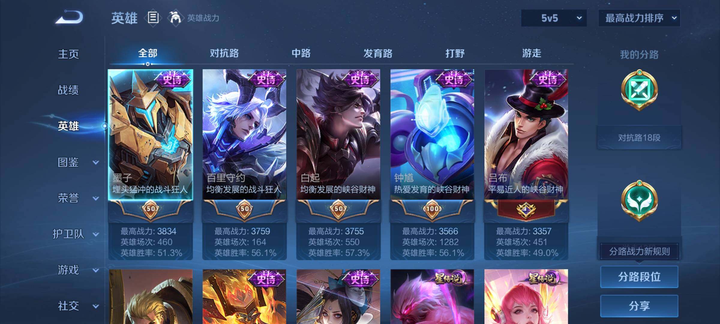 WZQM435502王者荣耀账号详情图5