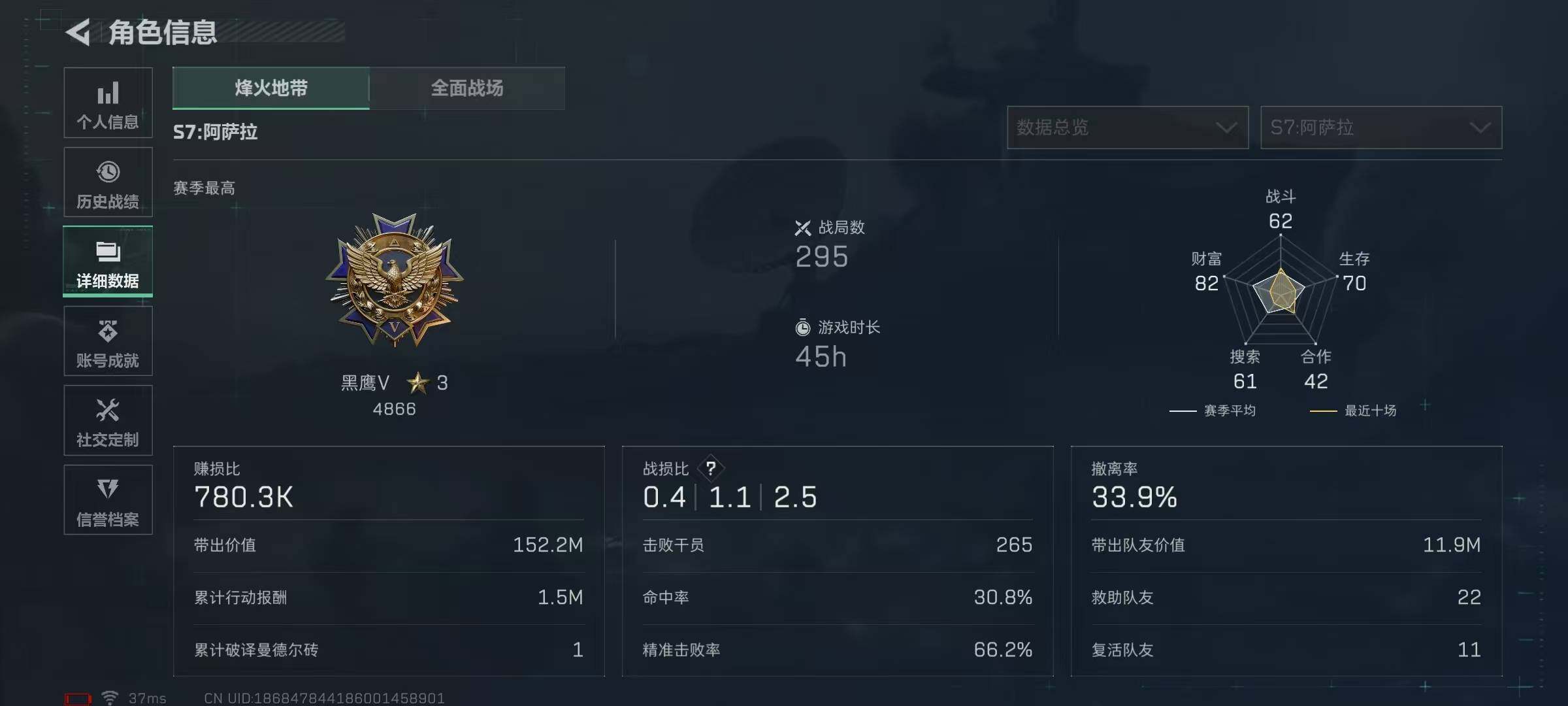 SJZQM426622三角洲行动账号详情图8