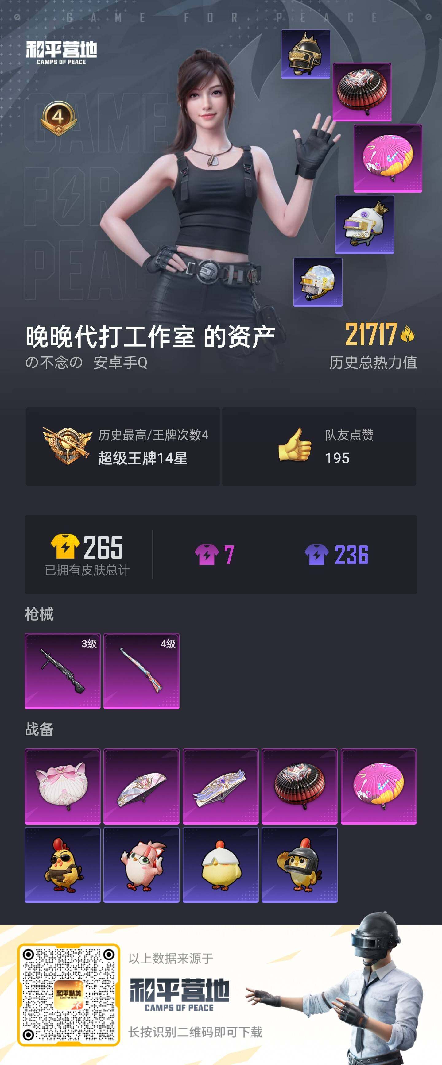 HPKG425871和平精英账号详情图4