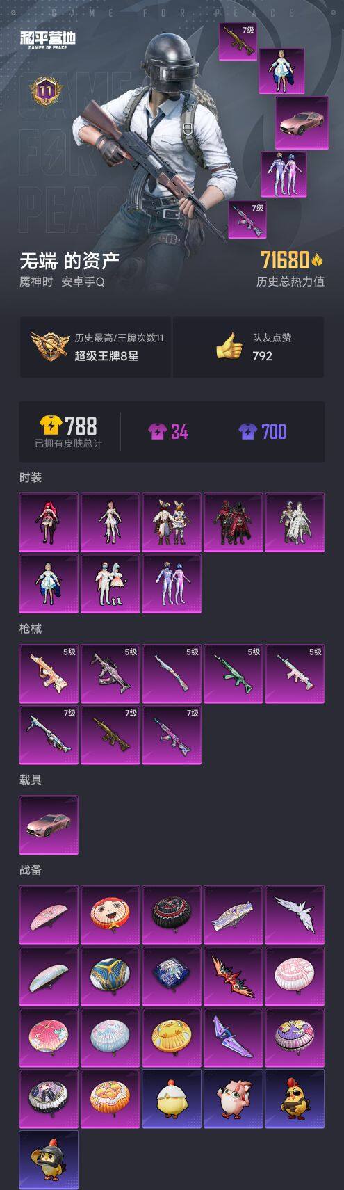 HPCMW420150和平精英账号详情图6