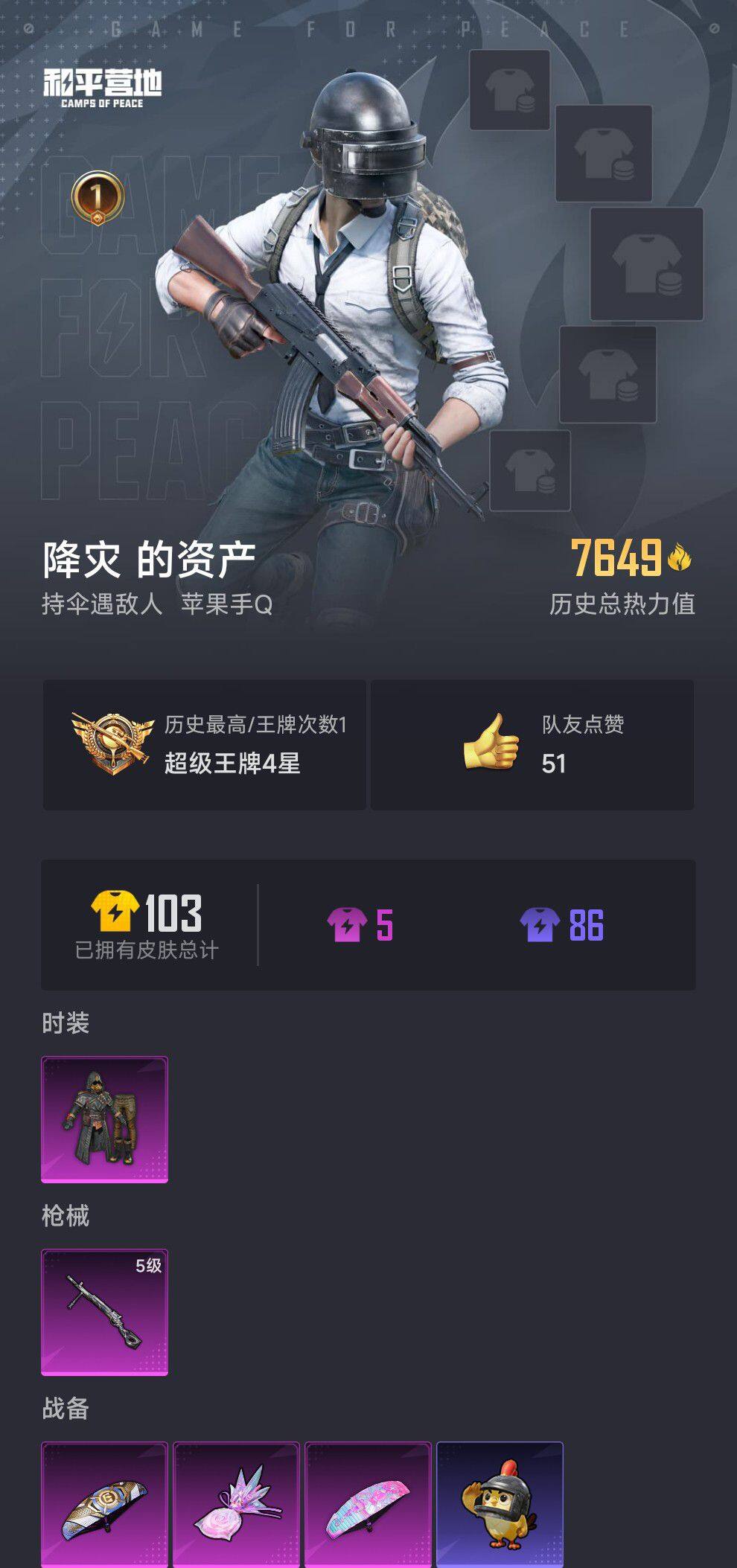 HPCMW420209和平精英账号详情图3 HPCMW420209和平精英账号详情图3