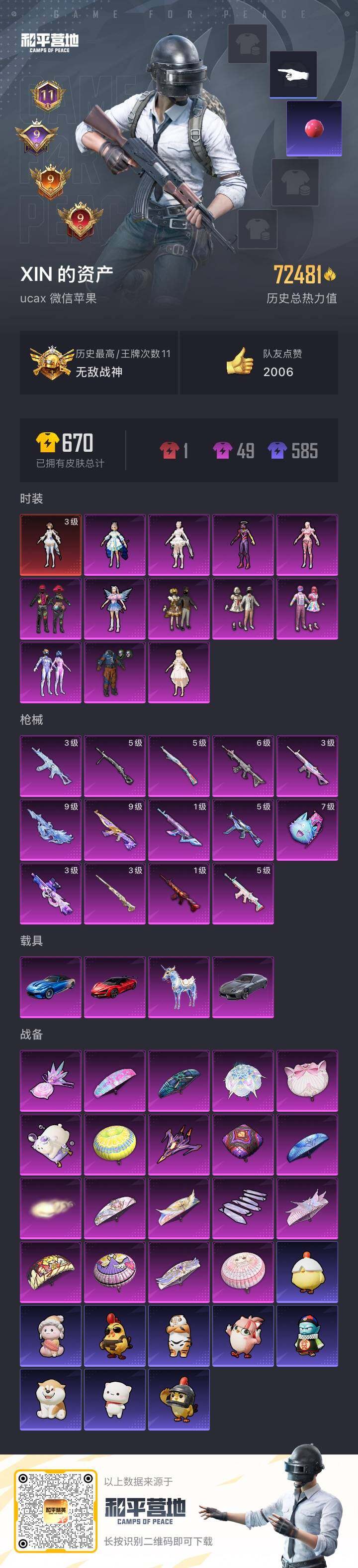 HPKG461620和平精英账号详情图8