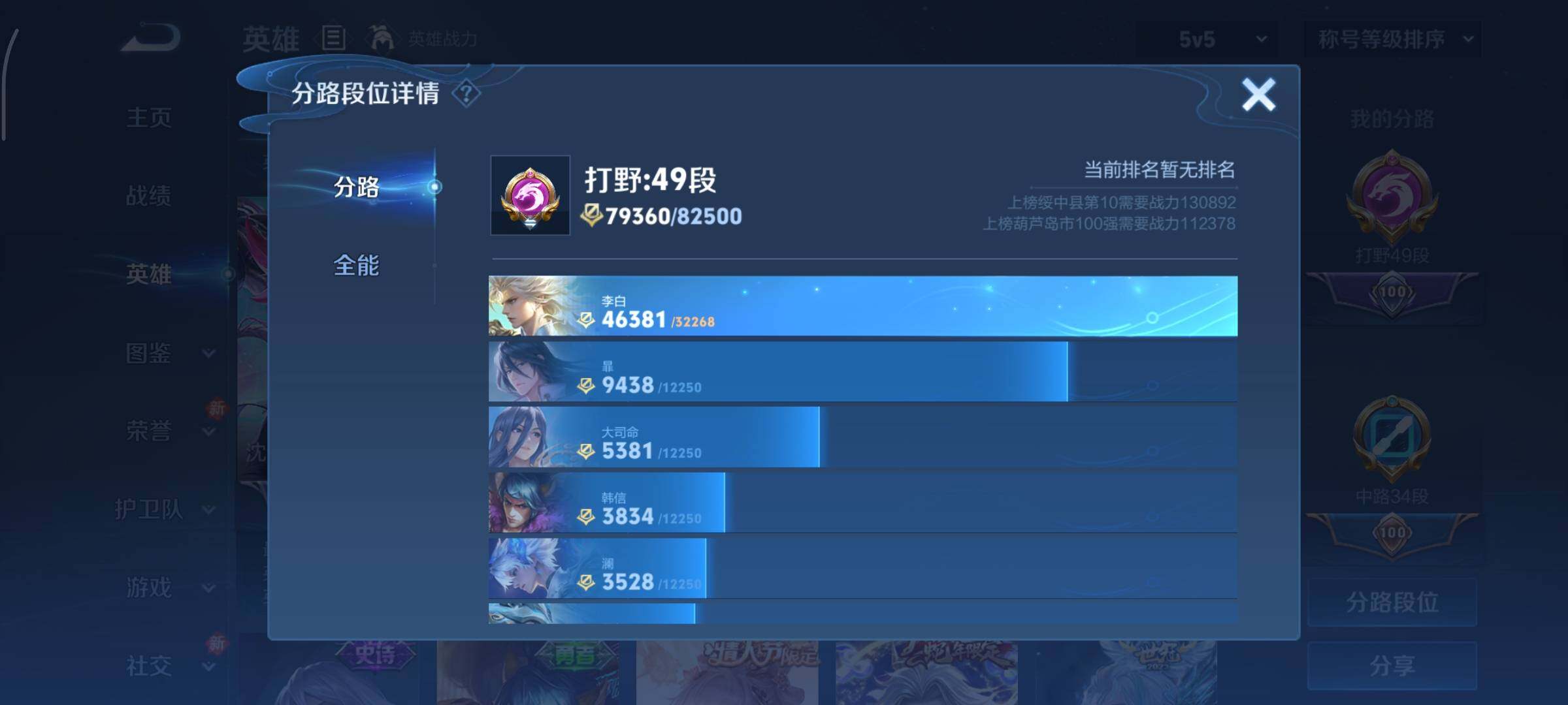 WZCMY440917王者荣耀账号详情图6 WZCMY440917王者荣耀账号详情图6