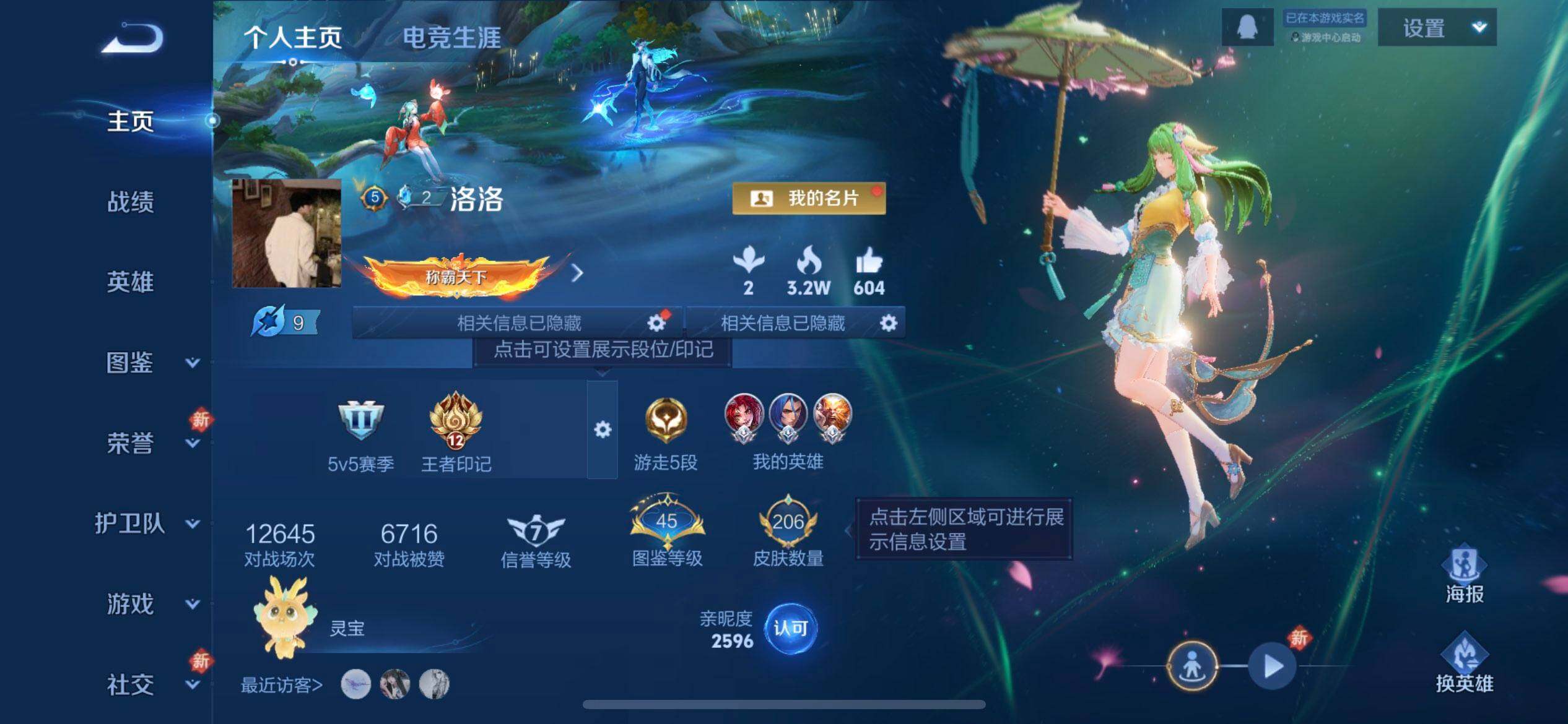 WZQM443866王者荣耀账号详情图3