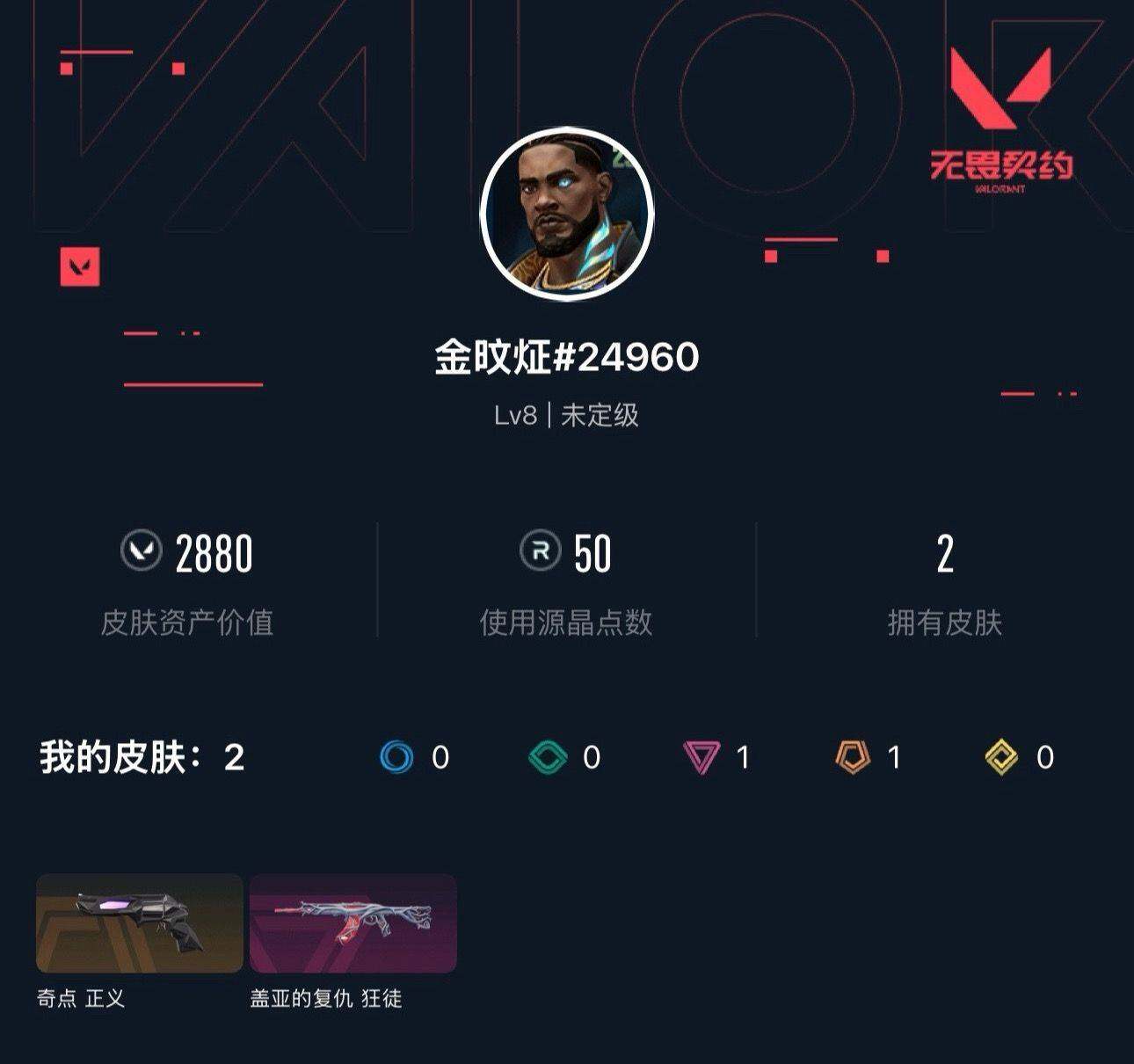 WWQXL43464无畏契约账号详情图3