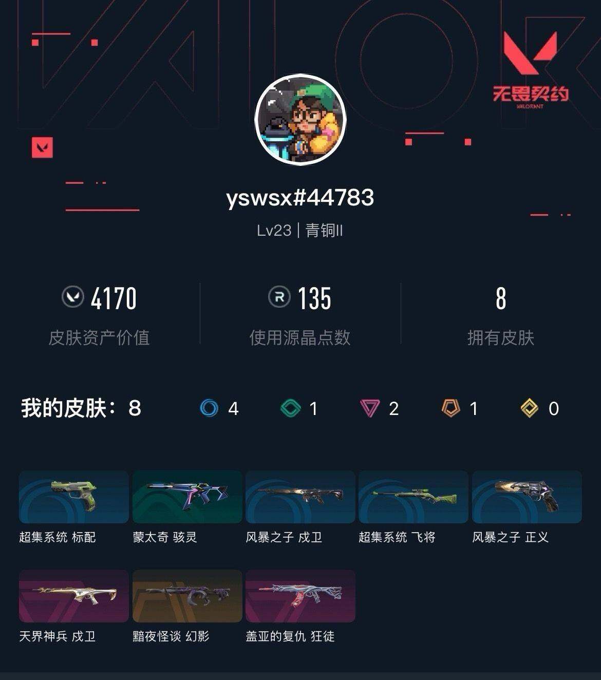 WWQXL43527无畏契约账号详情图3 WWQXL43527无畏契约账号详情图3