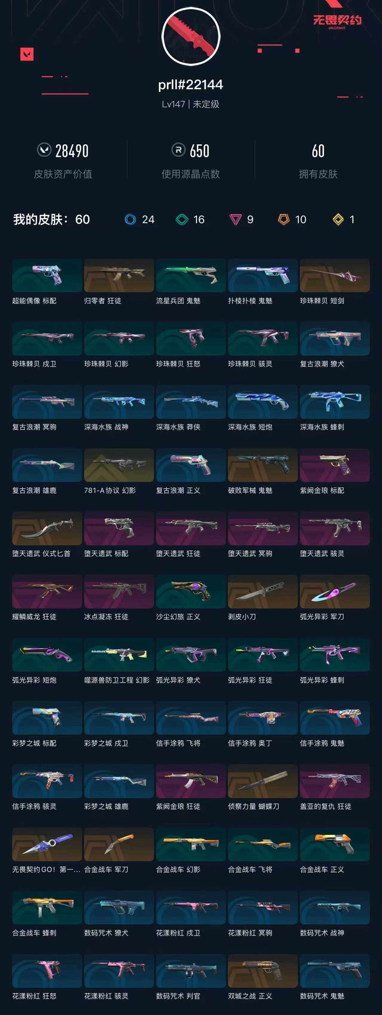 WWQXL43466无畏契约账号详情图5