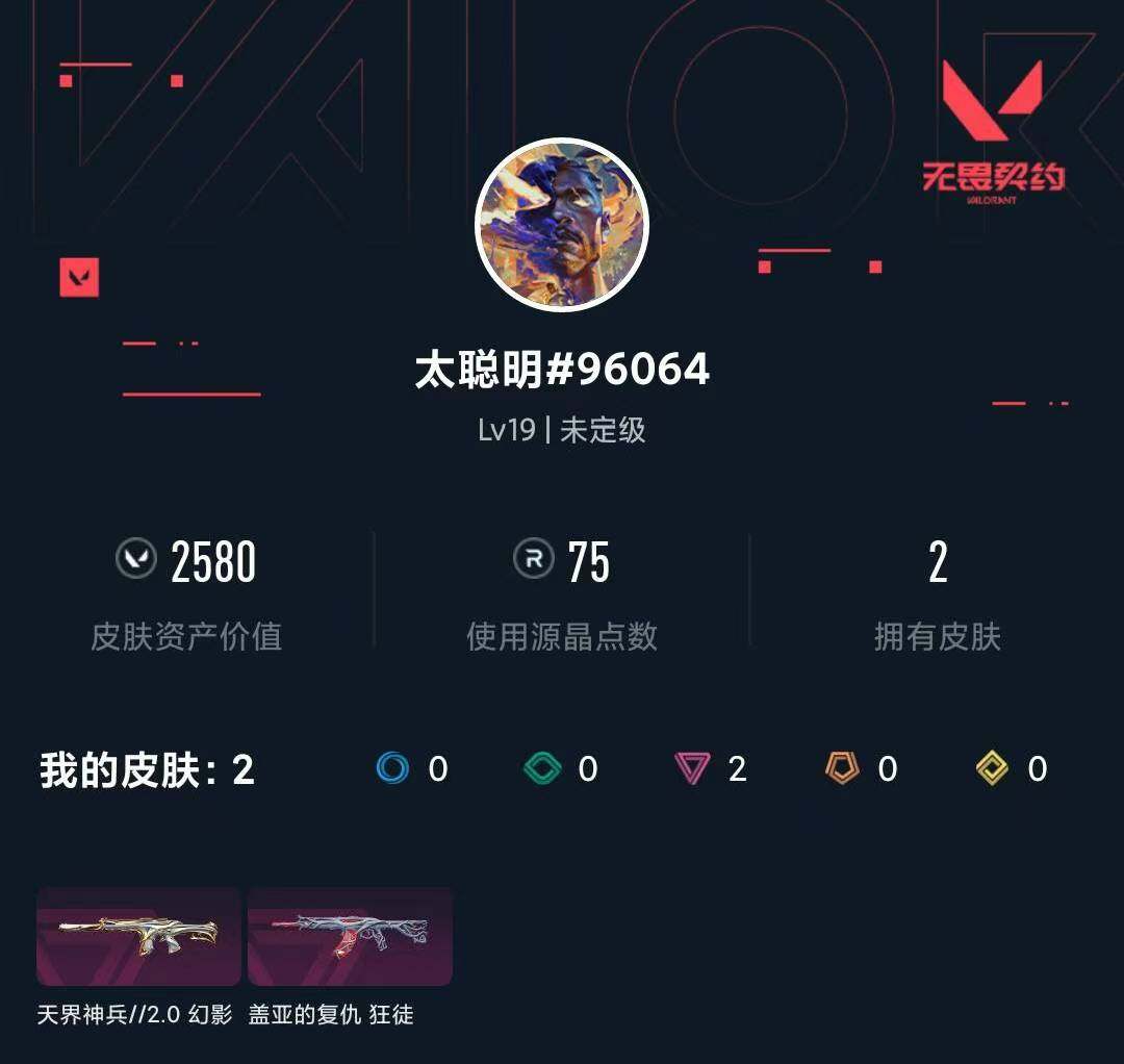 WWQXL43467无畏契约账号详情图3