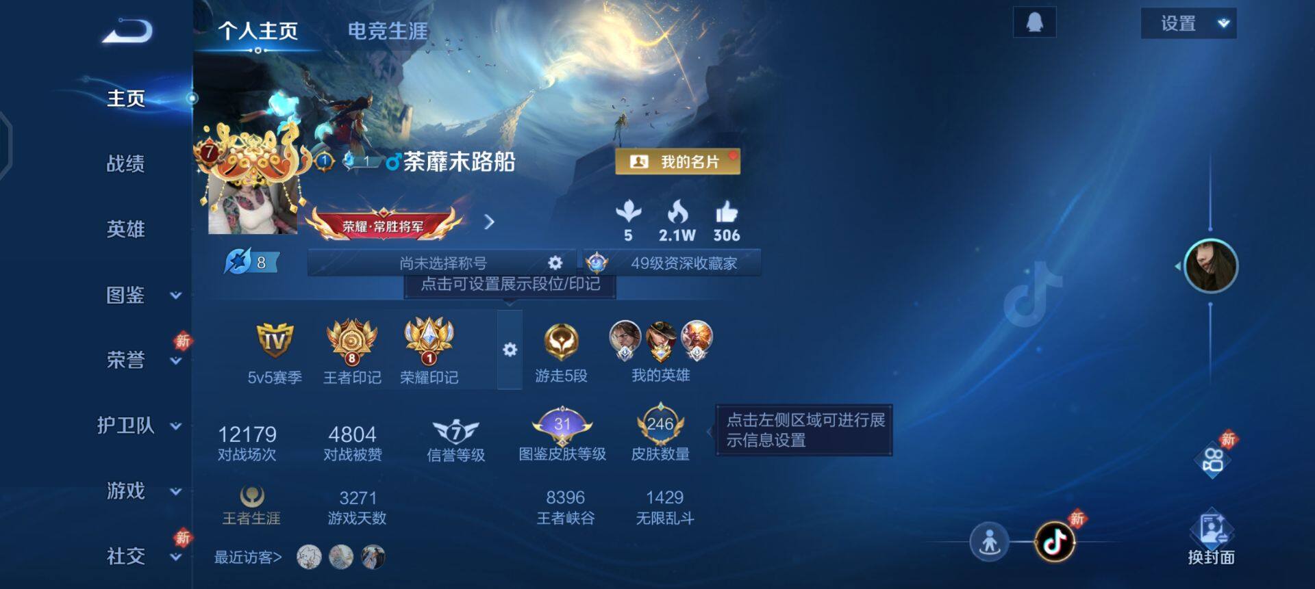 WZQM458721王者荣耀账号详情图3