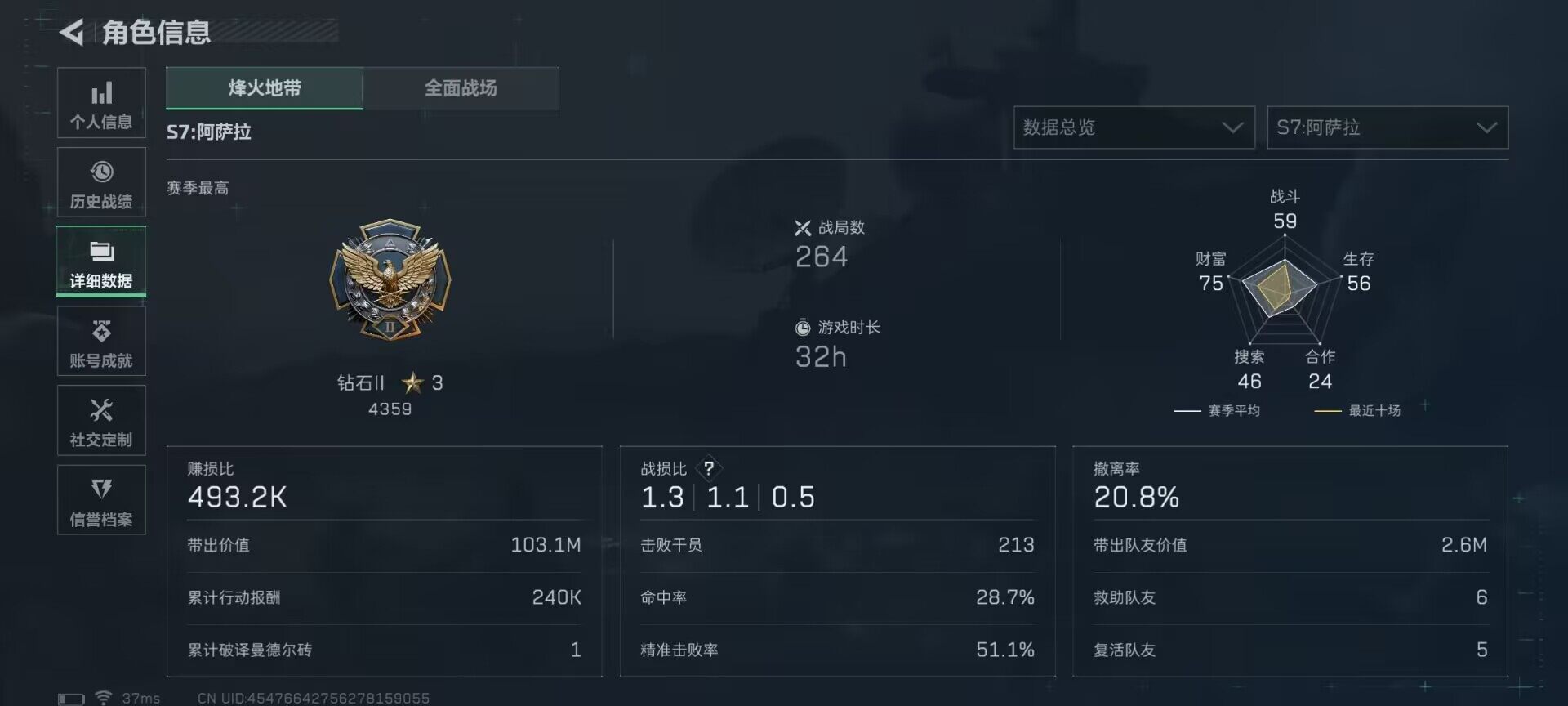 SJZQM48845三角洲行动账号详情图11