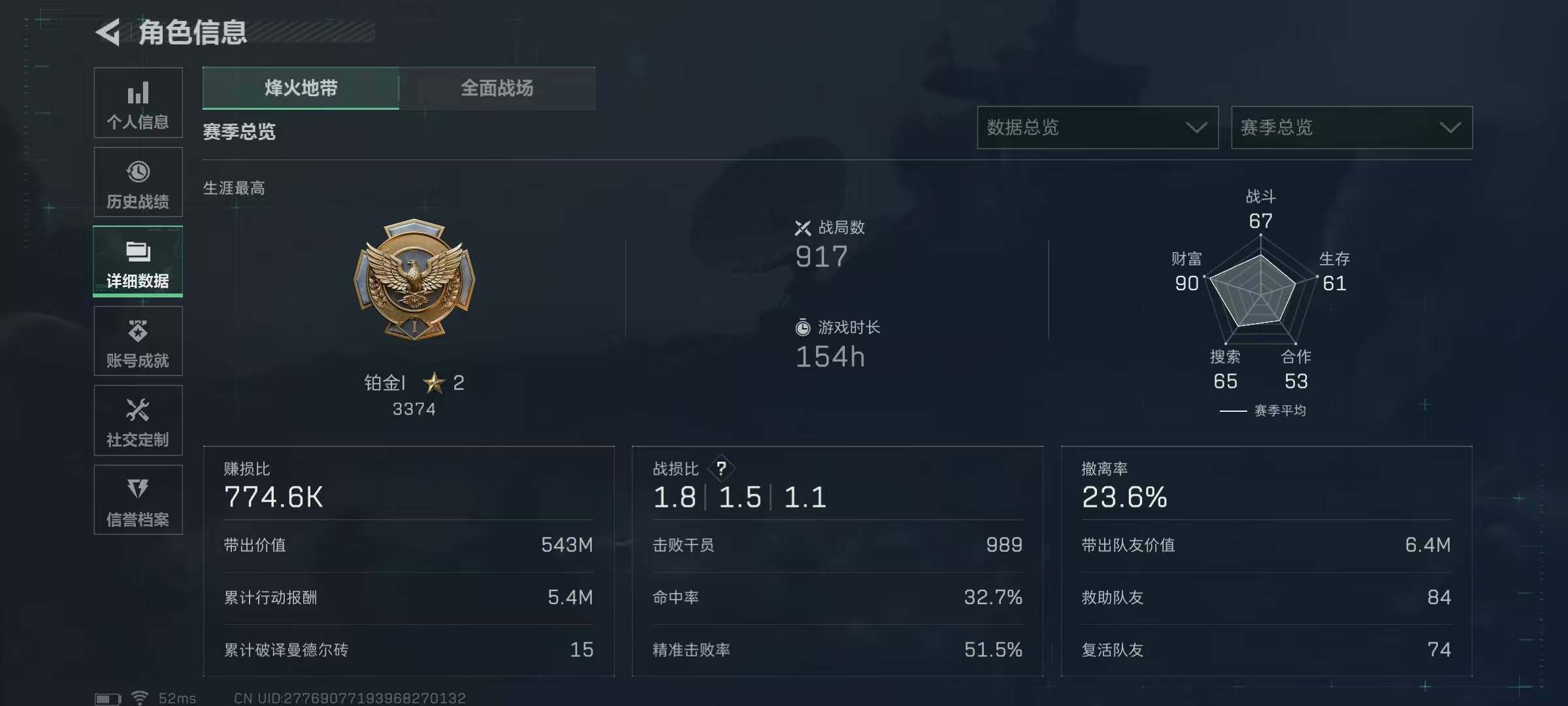 SJZCMW49479三角洲行动账号详情图3