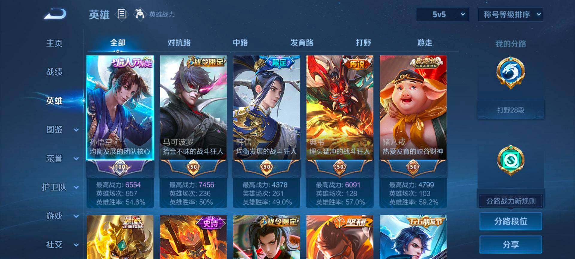 WZQM438542王者荣耀账号详情图4