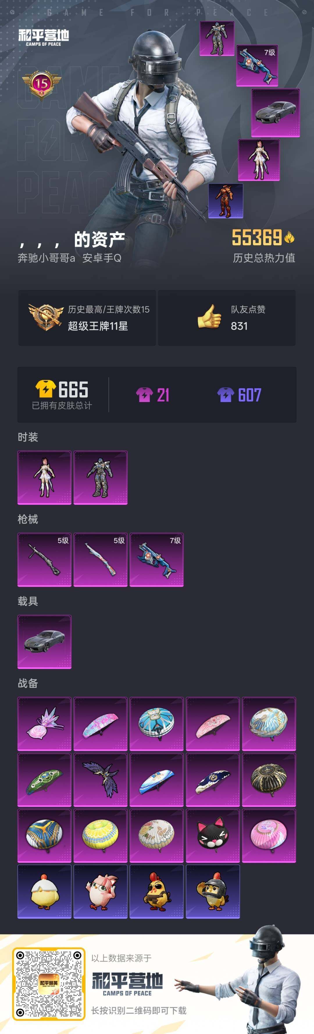 HPKG461622和平精英账号详情图3