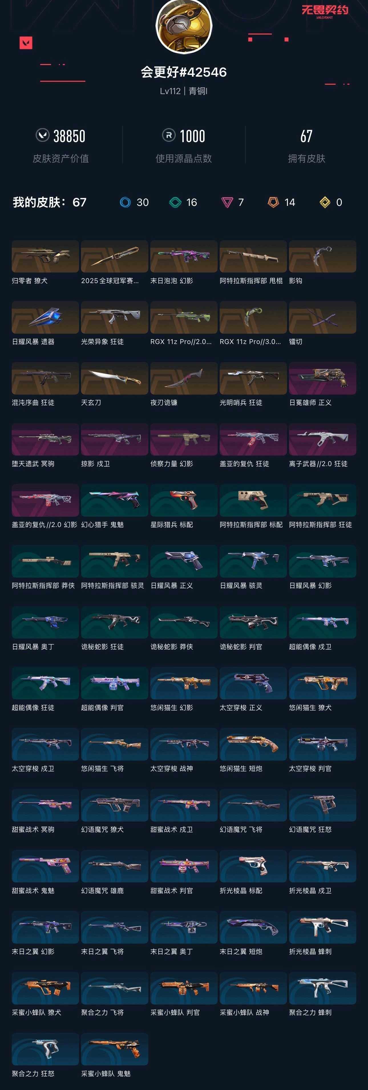 WWQXL43556无畏契约账号详情图5