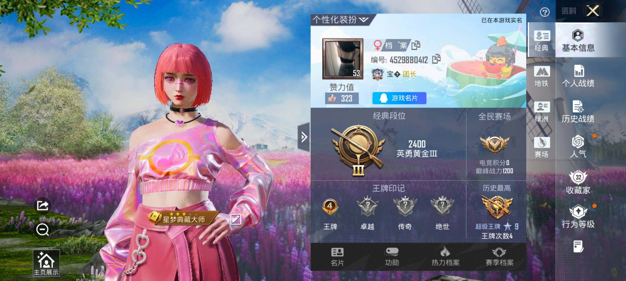 HPCMW425430和平精英账号详情图2