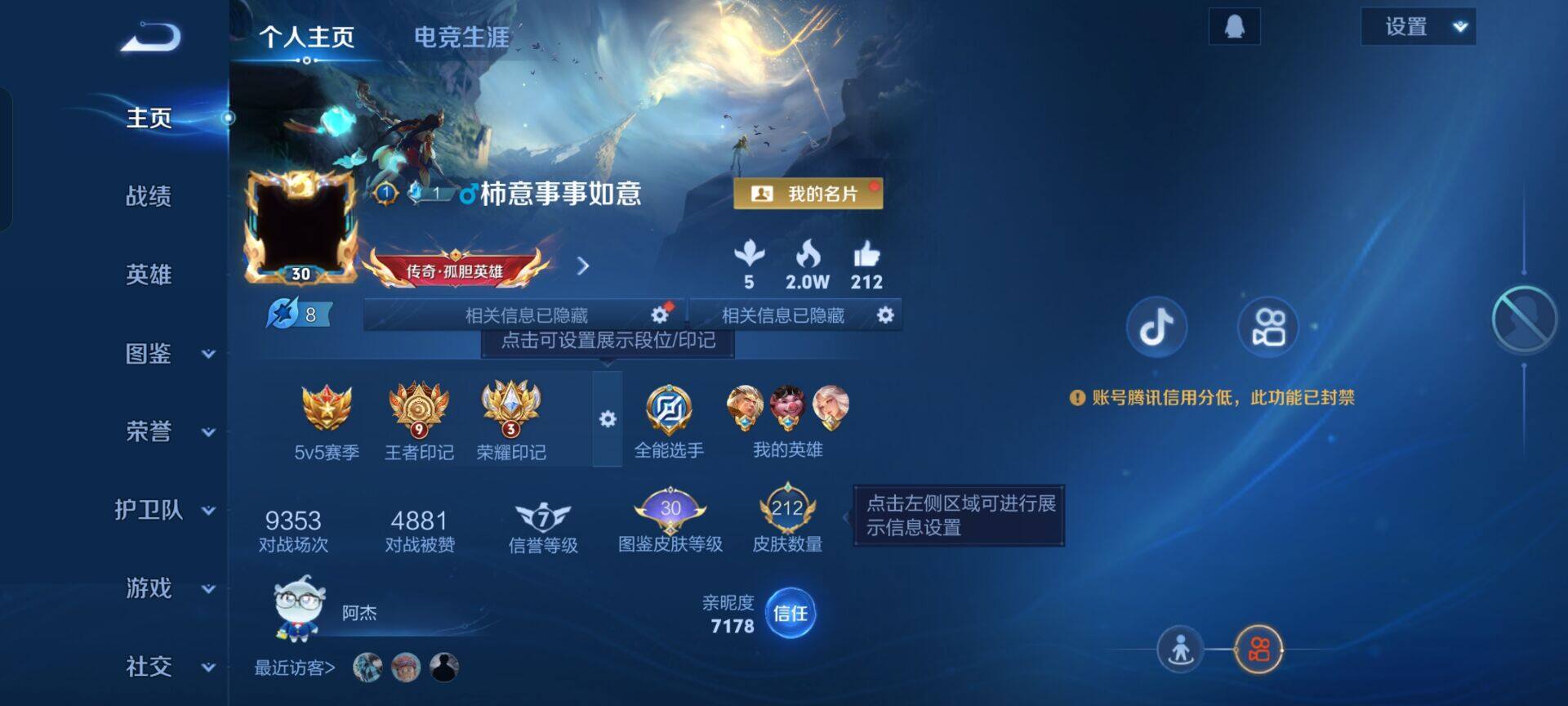 WZKG454474王者荣耀账号详情图14