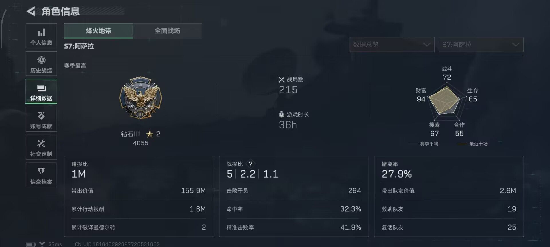 SJZQM428404三角洲行动账号详情图8