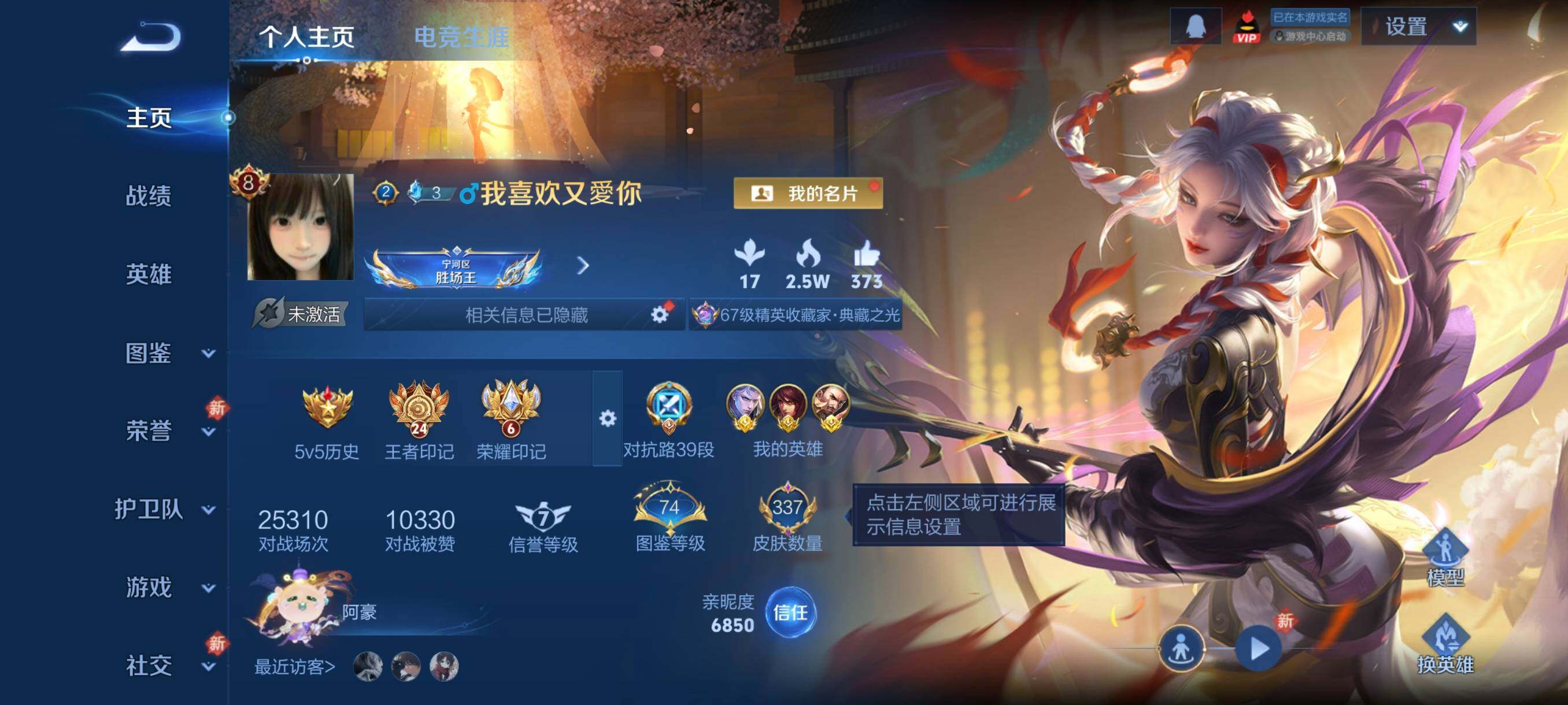 WZCMW439423王者荣耀账号详情图2 WZCMW439423王者荣耀账号详情图2