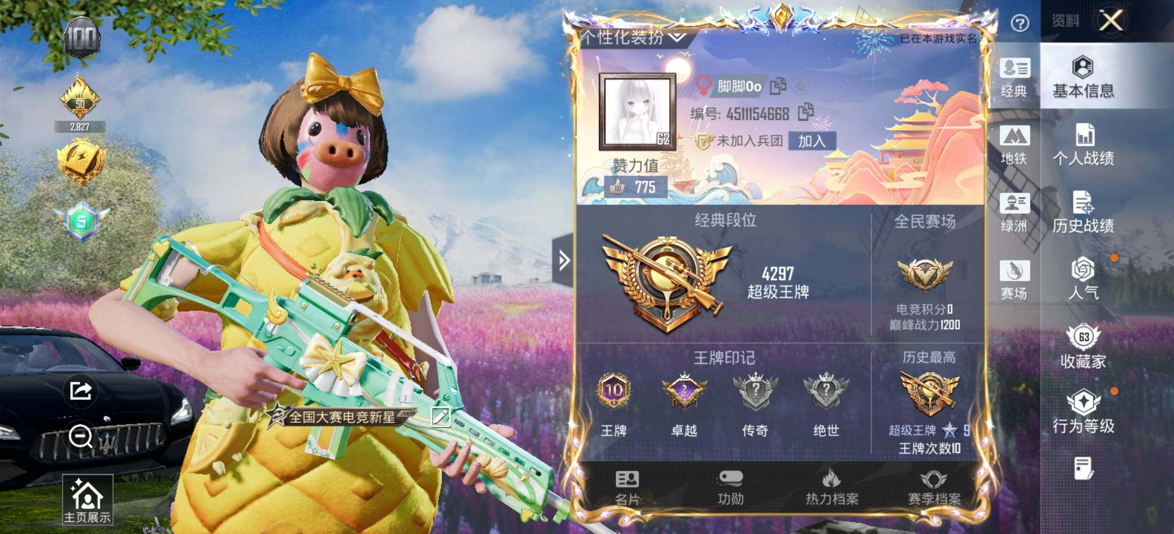 HPCMW457801和平精英账号详情图2