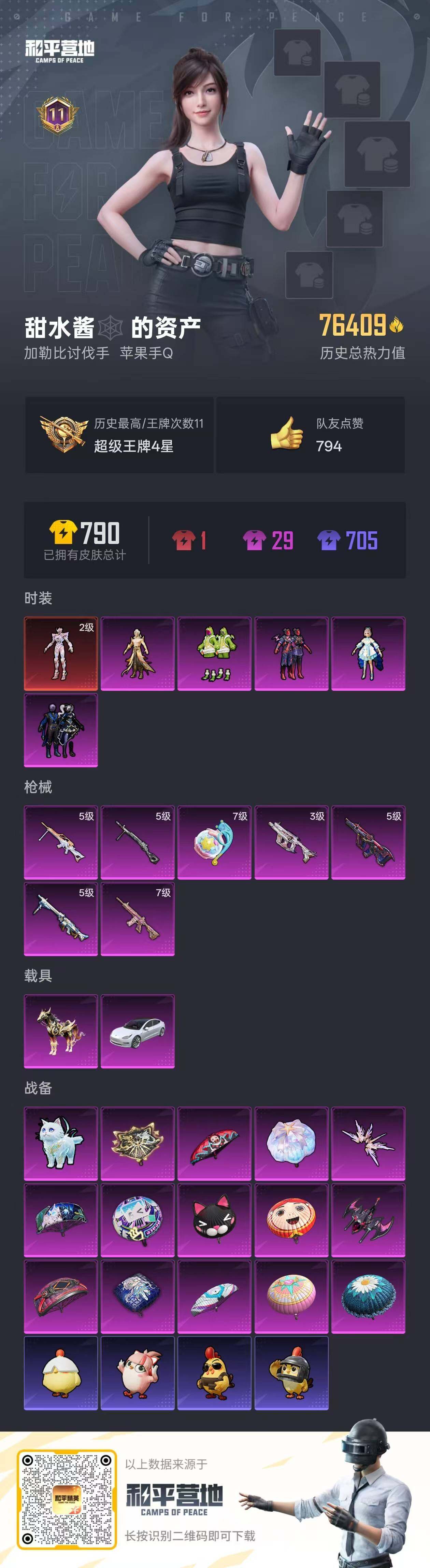 HPLE424003和平精英账号详情图2