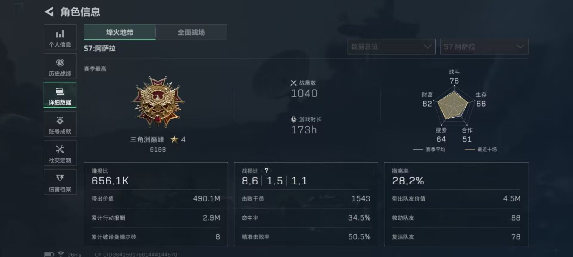 SJZEY410046三角洲行动账号详情图12