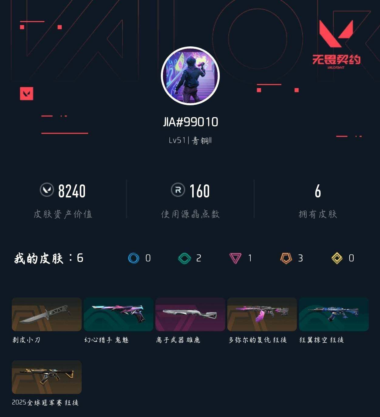 WWQXL43803无畏契约账号详情图3