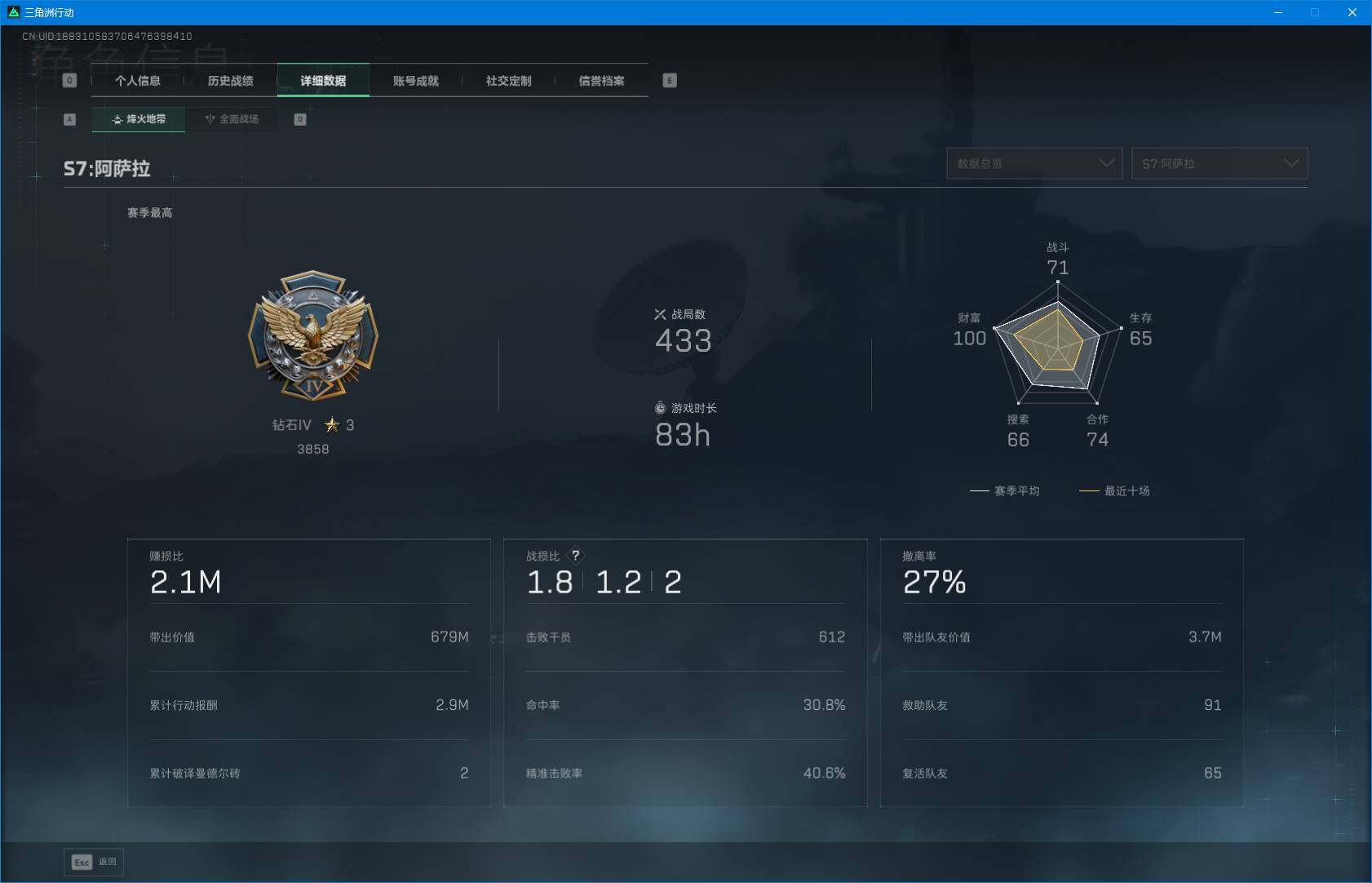 SJZEY410430三角洲行动账号详情图4