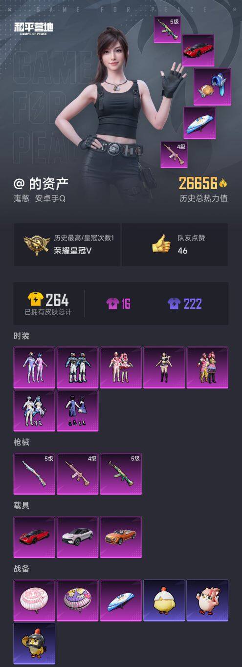 HPQM423292和平精英账号详情图5