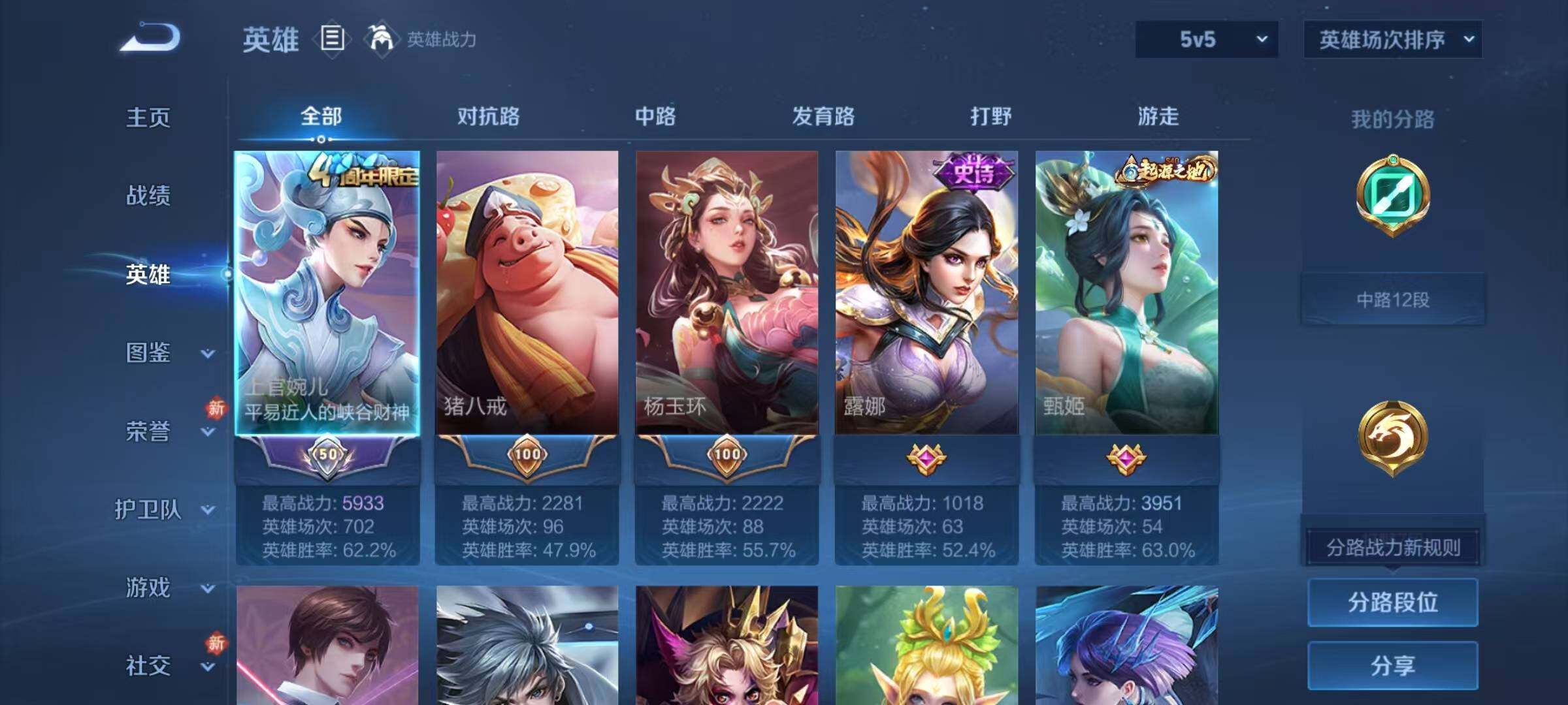 WZJZ460061王者荣耀账号详情图5