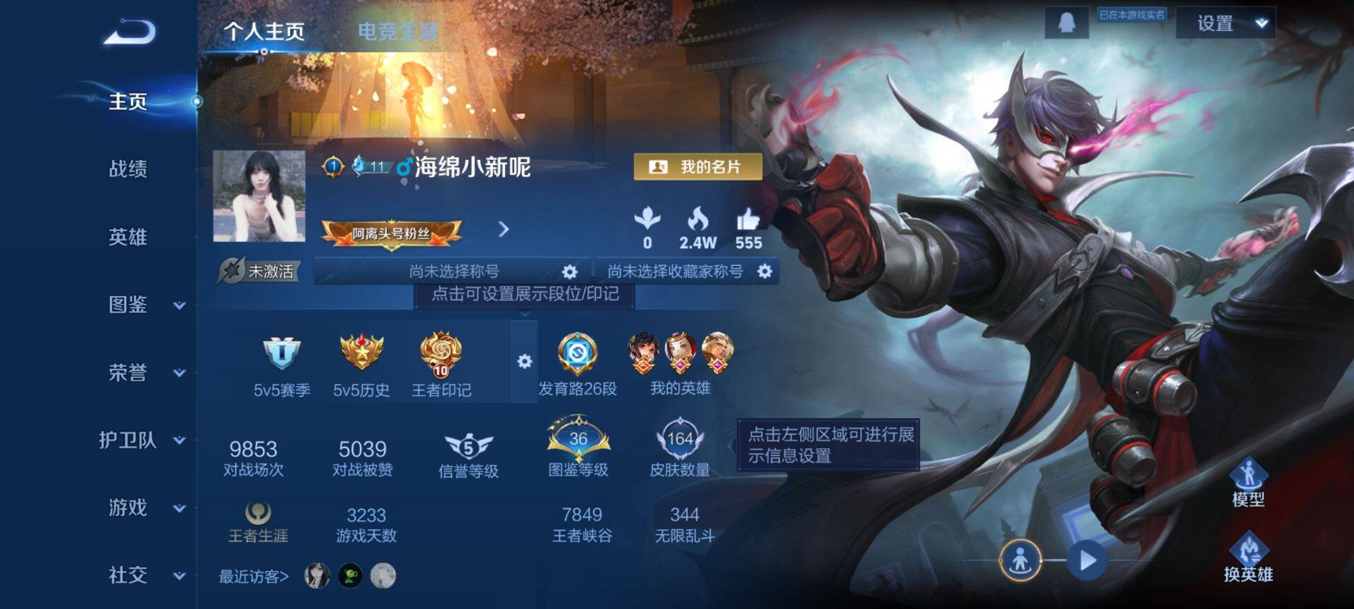 WZQM445611王者荣耀账号详情图3