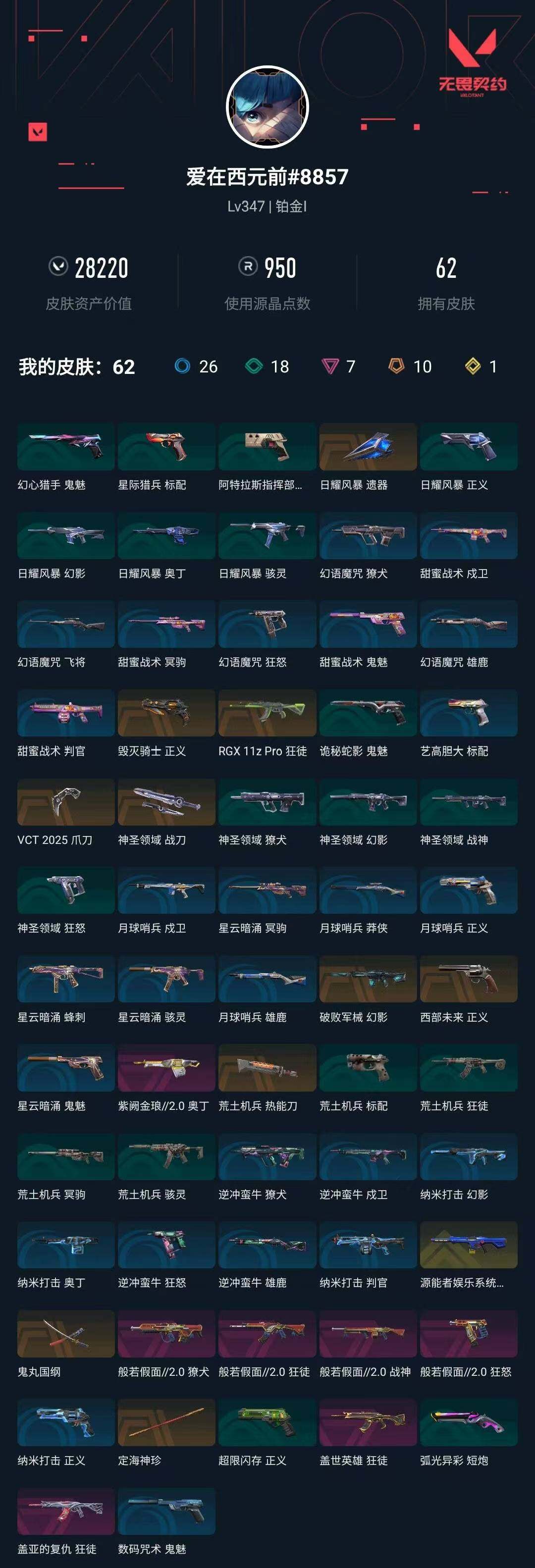 WWQXL44346无畏契约账号详情图5