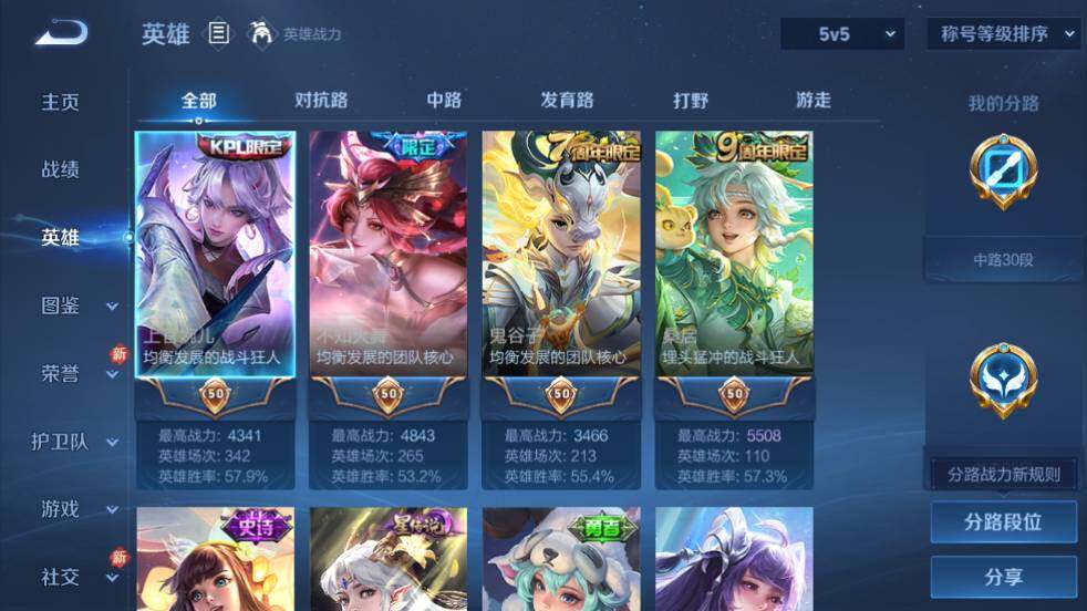 WZ03454986王者荣耀账号详情图9