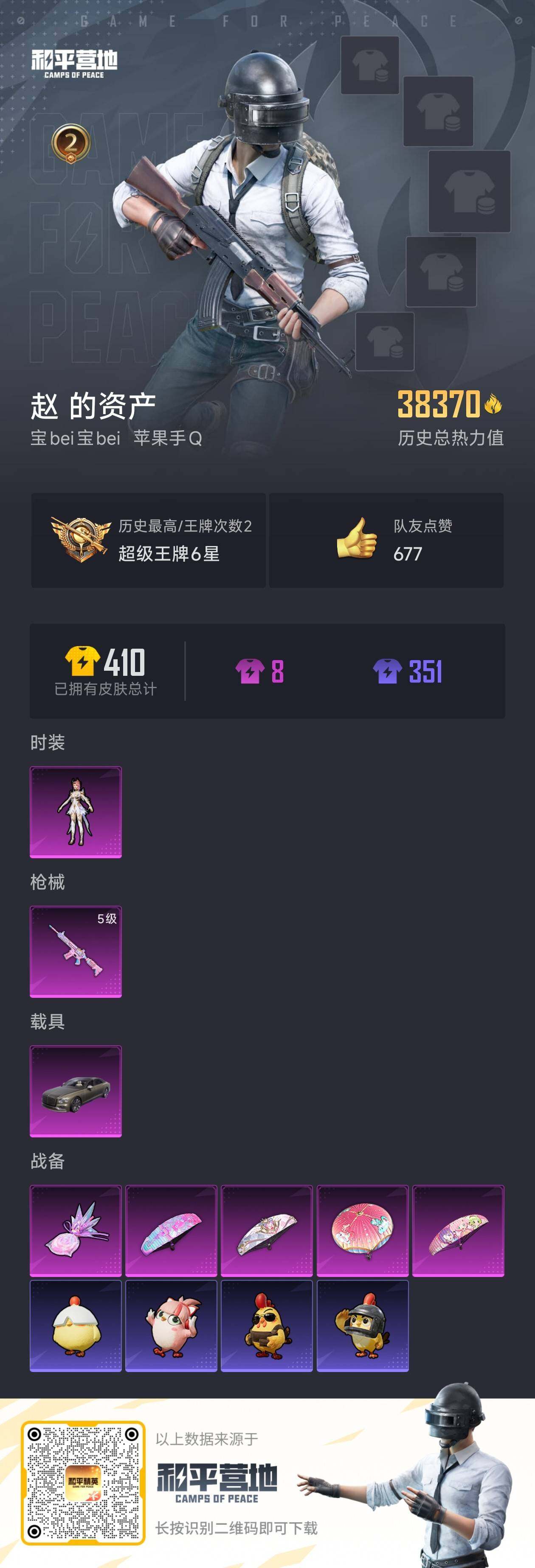 HPLE426699和平精英账号详情图5