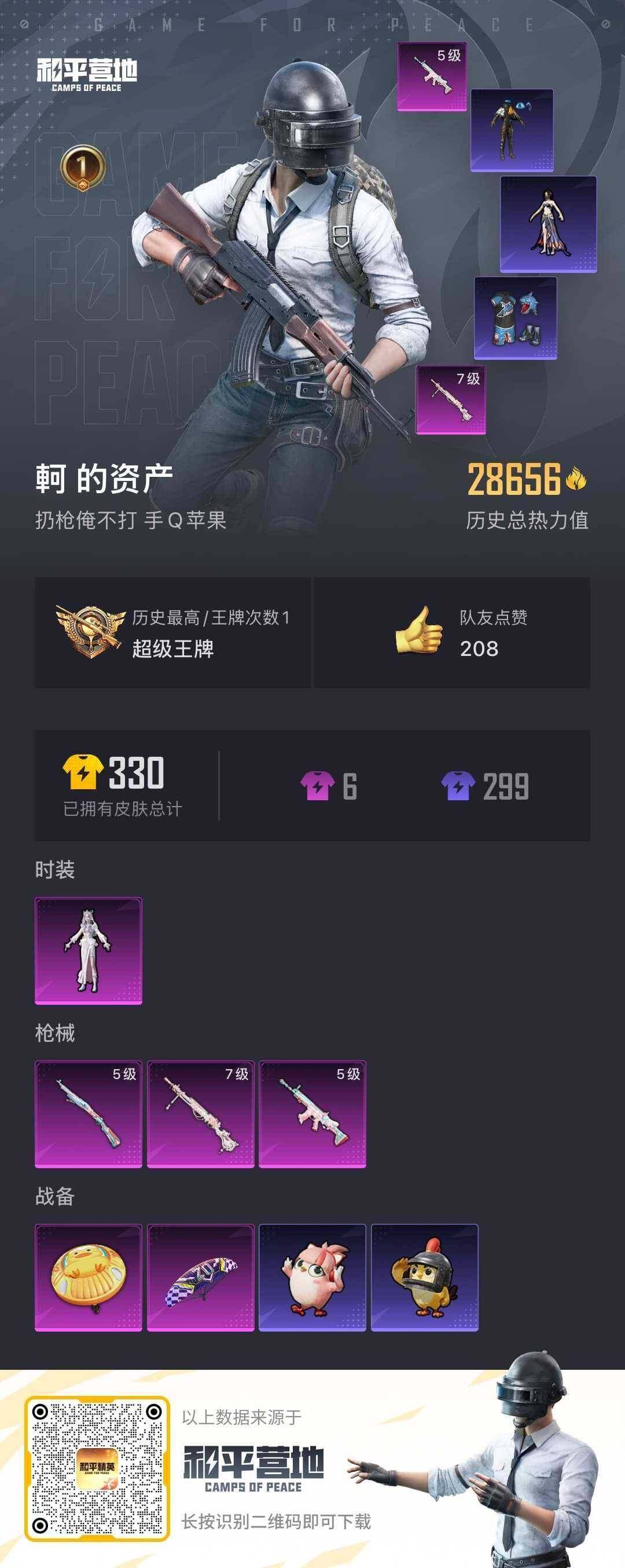 HPLE426463和平精英账号详情图2