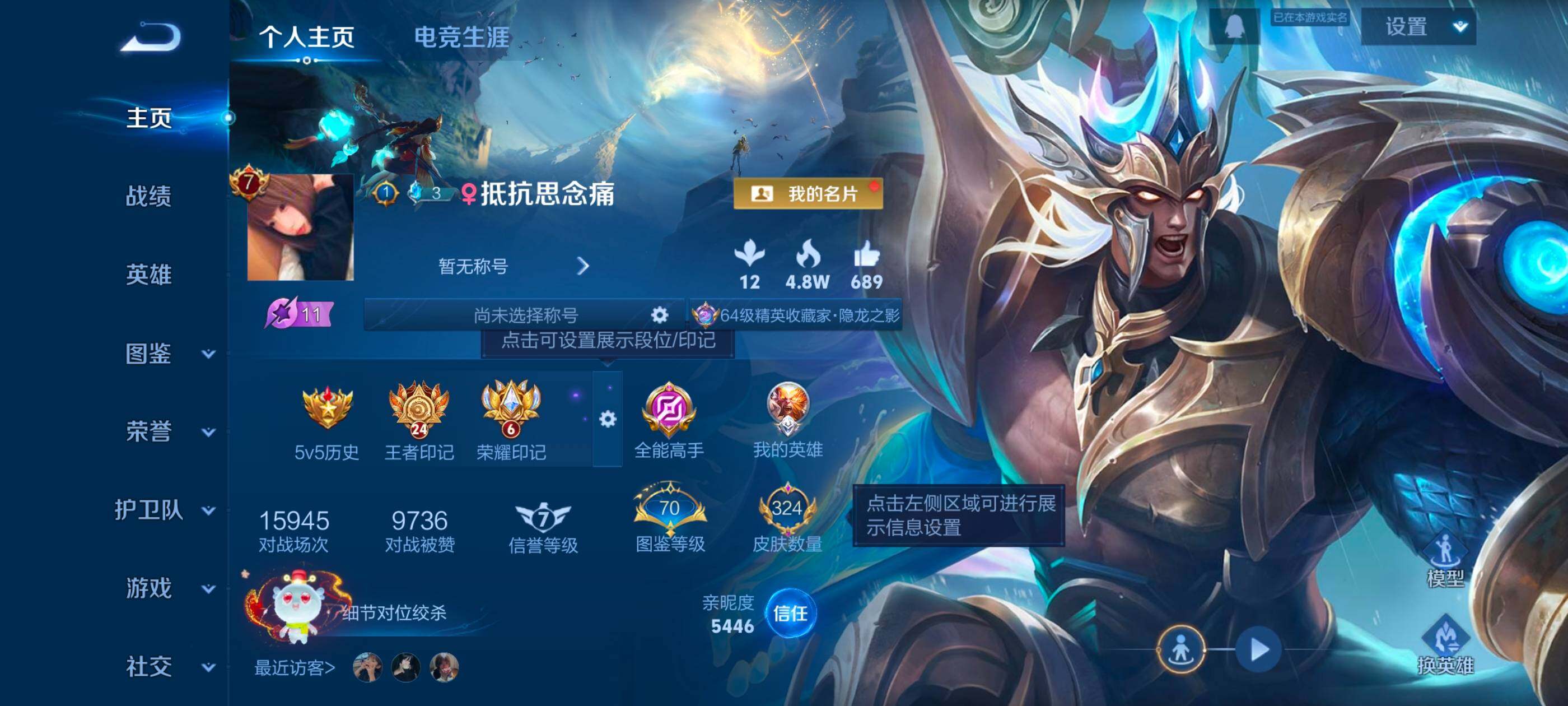 WZQM450313王者荣耀账号详情图4