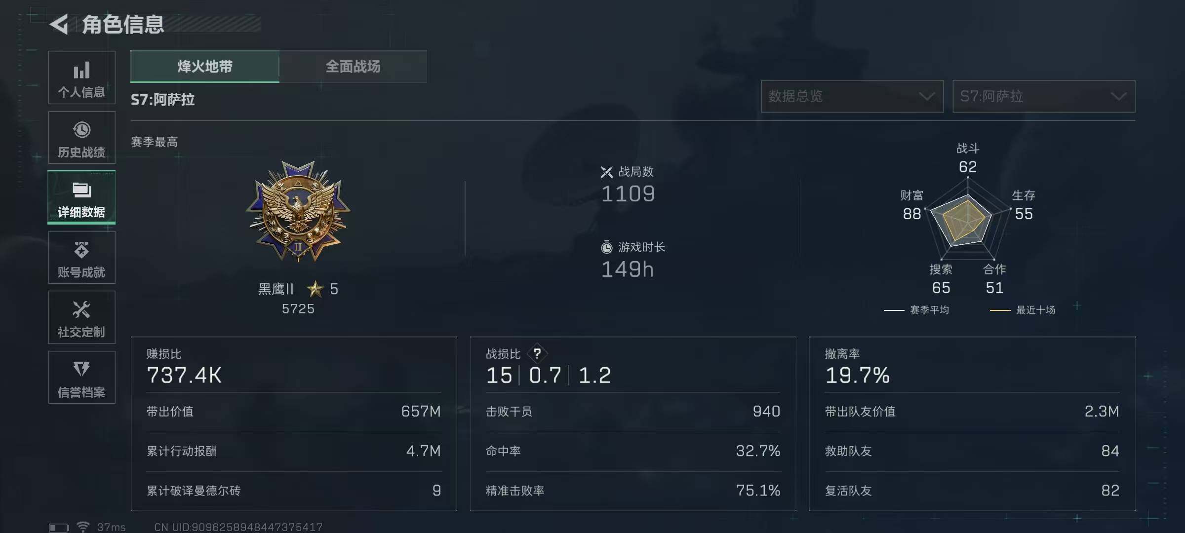 SJZQM413318三角洲行动账号详情图5