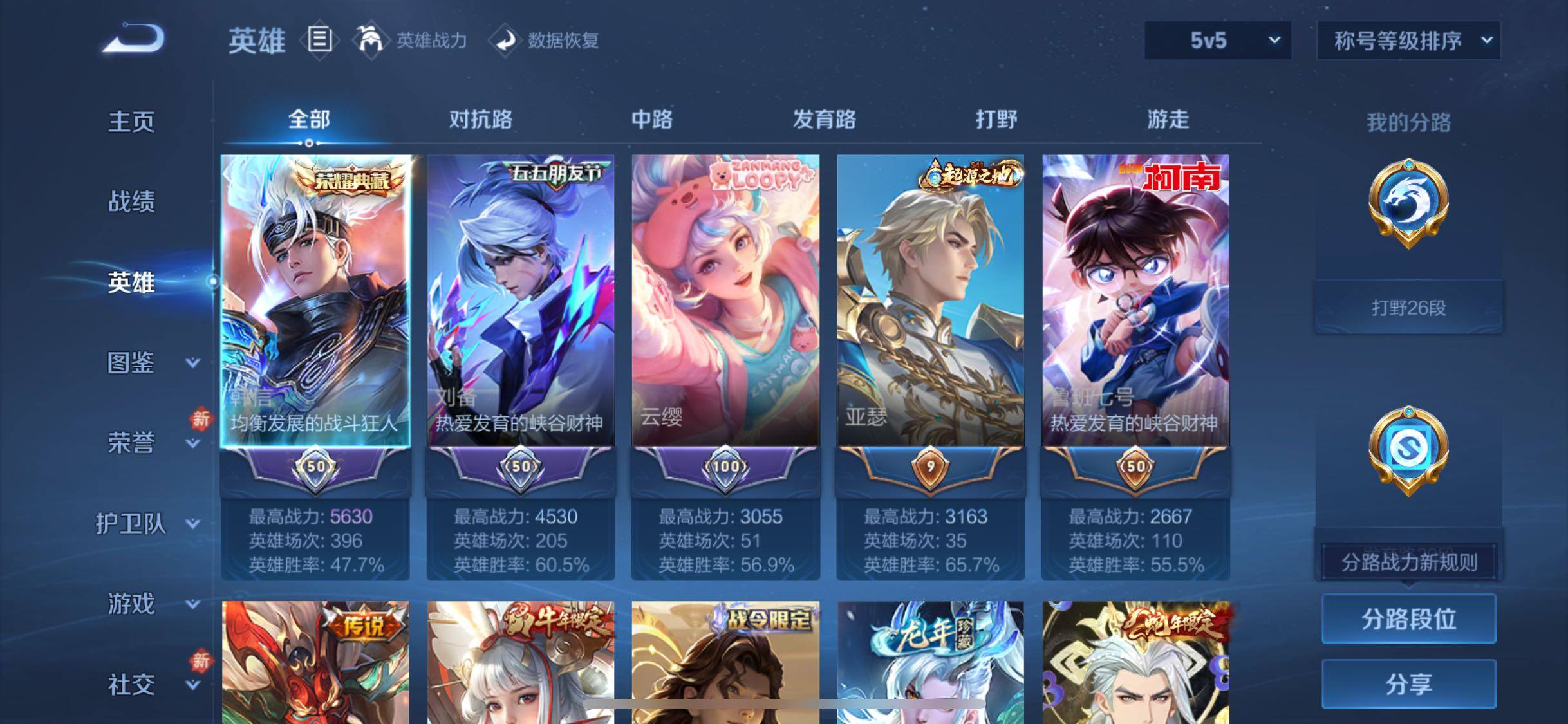 WZCMW453465王者荣耀账号详情图3