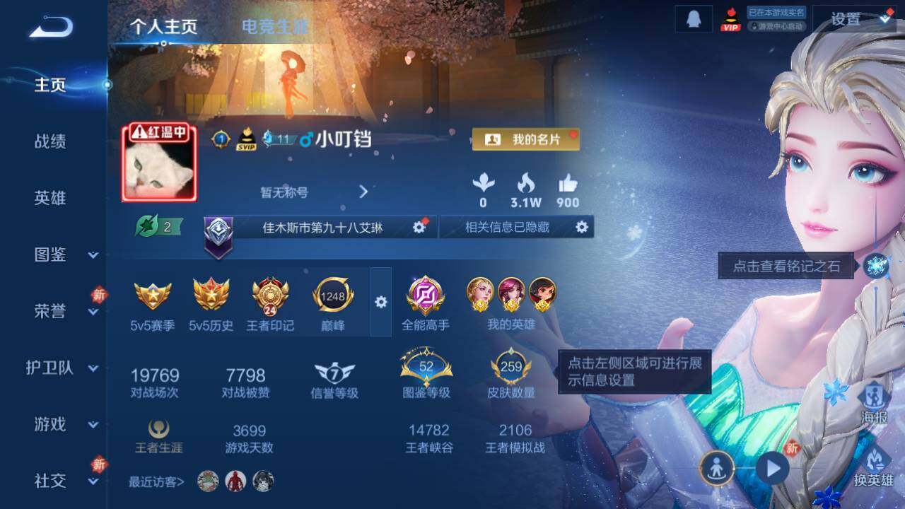 WZ03455123王者荣耀账号详情图3