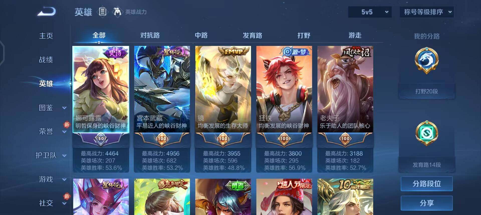 WZQM4140264王者荣耀账号详情图6