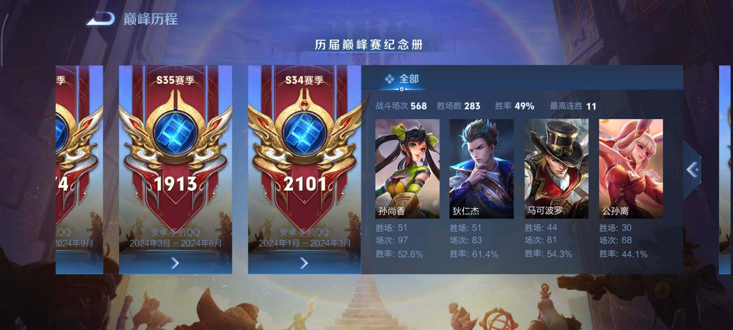 WZCMY454851王者荣耀账号详情图3